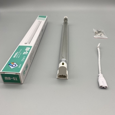 6W 212mm T5 ইউভিসি ল্যাম্প 253.7nm ওজোন জেনারেটর ইউভি লাইট 6000 ঘন্টা জীবনকাল