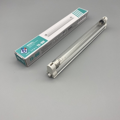 6W ইউভিসি প্রতিস্থাপন বাল্ব 185nm F6T5 G5 বেস ইউভি ওজোন স্টেরিলিজেশন ল্যাম্প